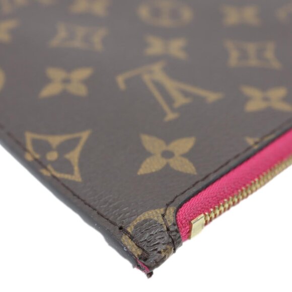 Louis Vuitton  Neverfull Monogram Canvas Pochette Wristlet Brown - Picture 6 of 13